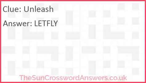 unleash upon crossword clue